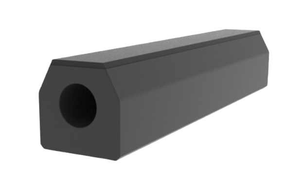 Hollow Tapered Square Composite Fenders [ UHMW PE FENDER BAR ]